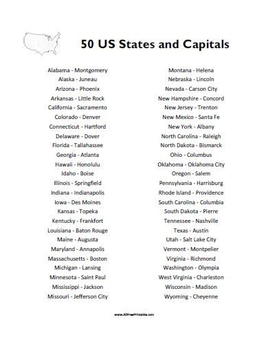 30 Matching States And Capitals Worksheet Template Library