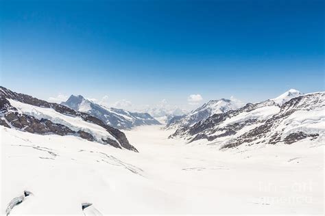 Aletsch Glacier In The Jungfraujoch Swiss Alps Switzerland Photograph