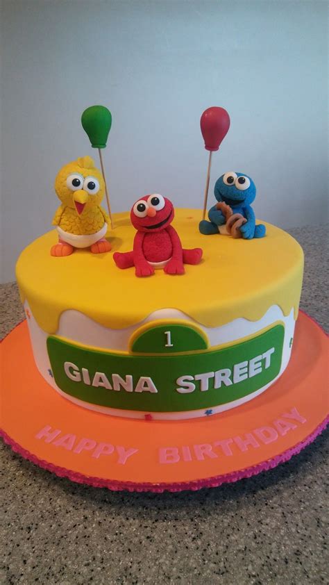 Baby Sesame Street Sesame Street Cake 2nd Birthday Parties Birthday