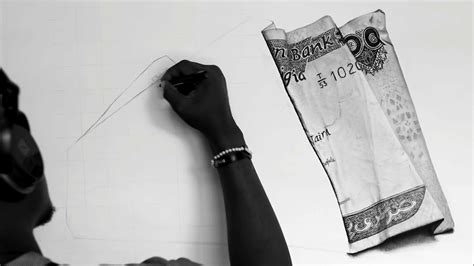 Time Lapse Of The Drawing Of Nigerias Naira Note By Ken Nwadiogbu