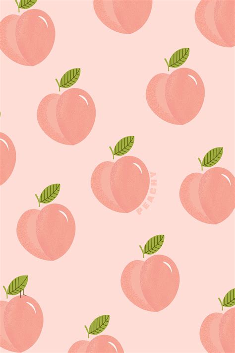 Peach Illustration Peach Wallpaper Fruit Wallpaper Pretty Wallpapers