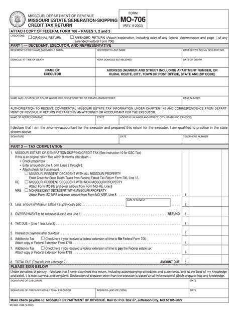 Dor Mo706 Estate Tax Return Form Fill Out And Sign Printable Pdf