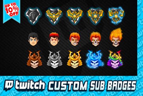 Create A Unique Custom Sub Badges Twitch For You By Ogbastudio Fiverr