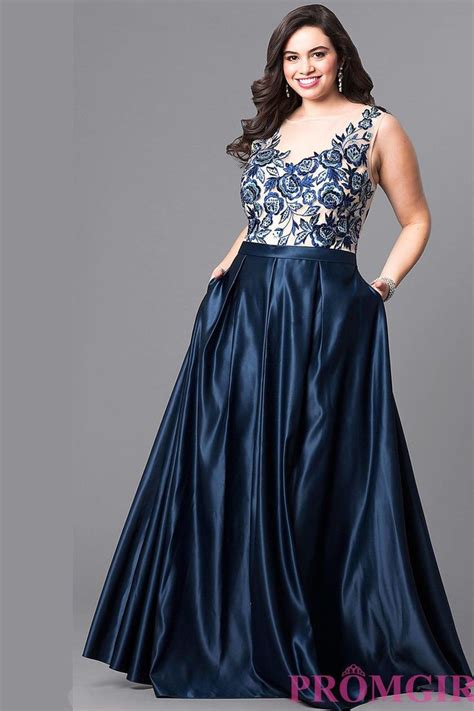 10 Blue Prom Dresses Thatll Get All The Likes Plus Size Evening Gown
