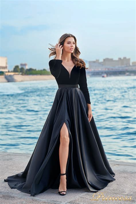 Купить вечернее платье Nf 19058 Black чёрного цвета по цене 26500 руб