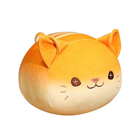 Fridja Creative Cute Bread Cat Plush Toy Pillow Bread Cat Doll Sleeping