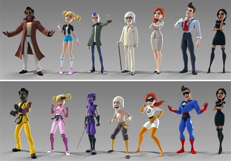 Hero Hustle By Andrew Hickinbottom Cartoon 3d Hero Cartoon