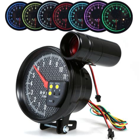 5inch Tachometer Gauge 7 Color Backlit 0 11000 Rpm Meter With Shift
