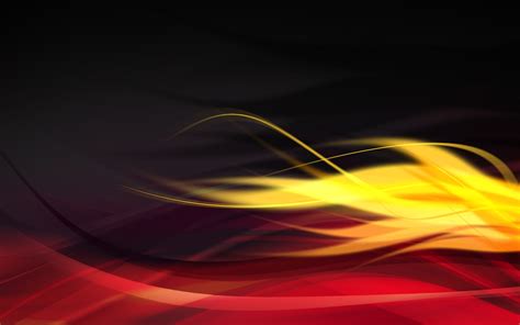 Abstract Graphic Design Wavy Lines Red Yellow Wallpapers Hd