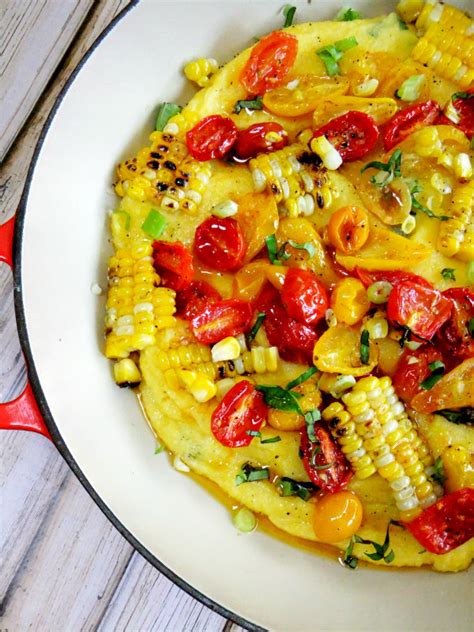 Summer Polenta Pizza With Grilled Corn And Roasted Tomatoes Proud
