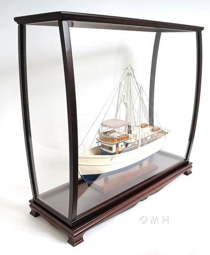 Display Wooden Case Medium Size 34 Length For Tall Ships Boats Yacht