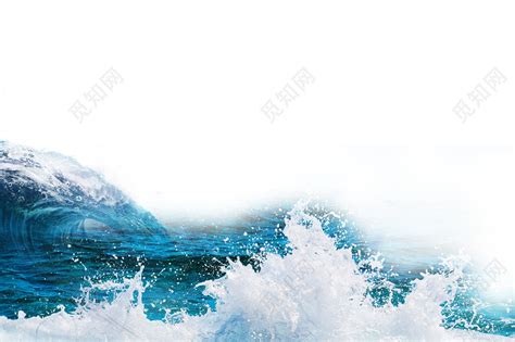 蓝色矢量漂流大海海水浪花海浪蔚蓝素材免费下载 觅知网