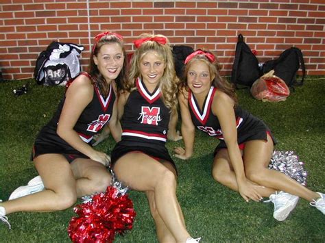 Cheerleaders Cheerleading Blonde Women Cheer Skirts