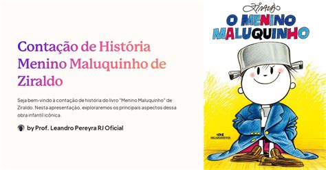 Conta O De Hist Ria Menino Maluquinho De Ziraldo