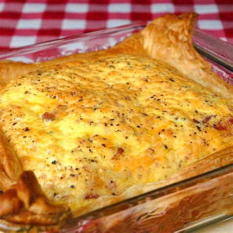Easy Puff Pastry Bacon And Cheddar Quiche Rock Recipes