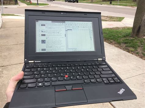 Old Thinkpad Upgraded With Pixel Qi Display For Typing In The Sun