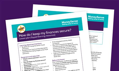 Money And Finance Education Resources For Teachers Moneysense