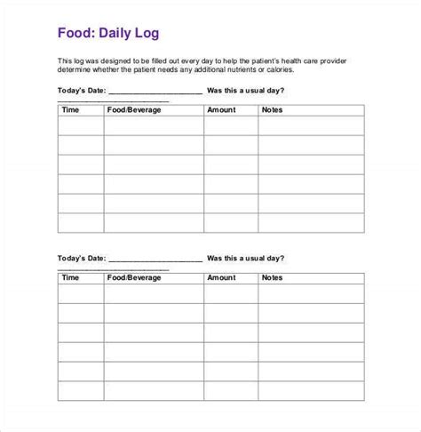 Pdf download fitness journal 2017 workout log food. 33+ Food Log Templates - DOC, PDF, Excel | Free & Premium ...
