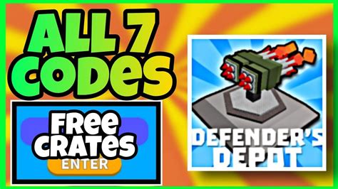 All 7 Working Codes Defenders Depot Roblox Defenders Depot Codes