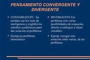 Diferencias Del Pensamiento Convergente Y Divergente ...
