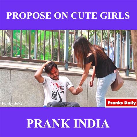 Thf02propose On Cute Girls Prank India Propose On Cute Girls Prank India Cre