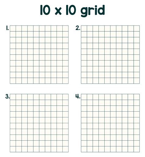 10 X 10 Graph Paper Printable