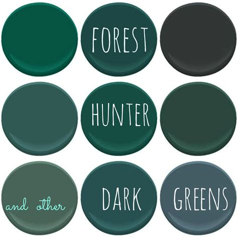 Color Trend Dark Greens My Old Country House