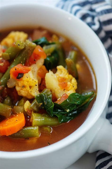 Easy And Hearty Keto Vegetable Soup That Low Carb Life