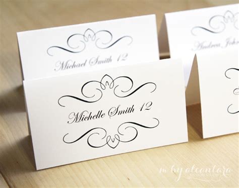 Check spelling or type a new query. Printable Place Card Template - INSTANT DOWNLOAD - Escort ...