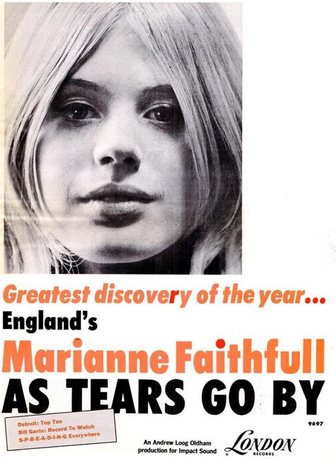Marianne Faithfull As Tears Go By Poster Sumally サマリー