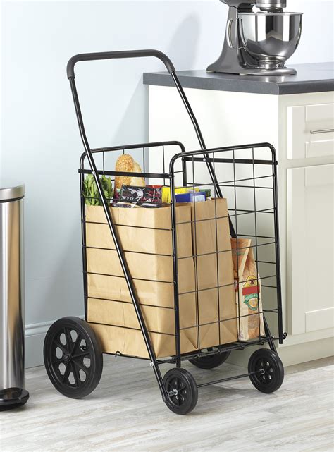 Whitmor Deluxe Utility Cart Extra Large Black Buy Online In Uae