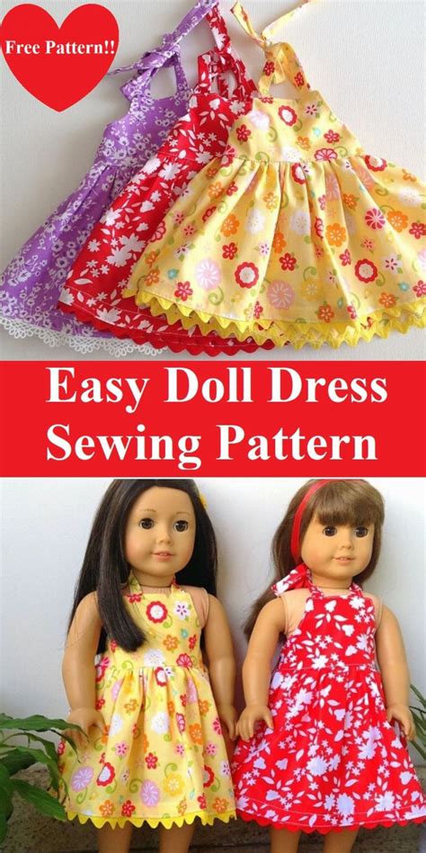 free 18 inch american doll dress sewing project sew crafty me american girl doll clothes