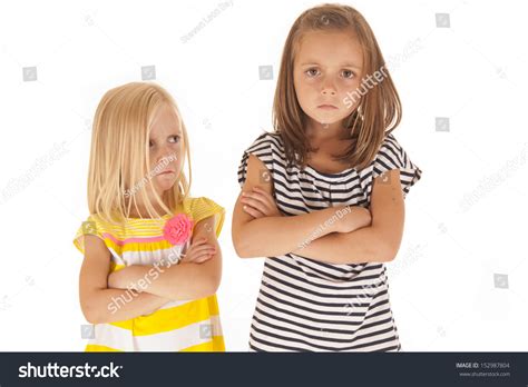 Two Young Girls Angry Each Other Stock Photo 152987804 Shutterstock