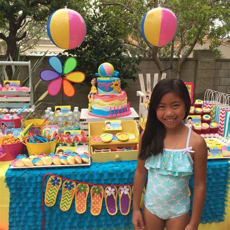 Swimmingpoolsummer Party Summer Party Ideas Photo 1 Of 36 Summer Birthday Party Backyard