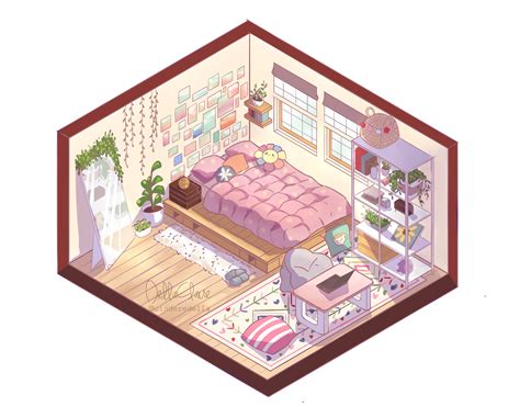 Artstation Cute Isometric Room