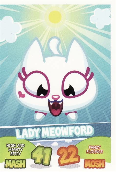 moshi monsters mash up trading cards series 1 lady meowford on ebid united kingdom 198827611