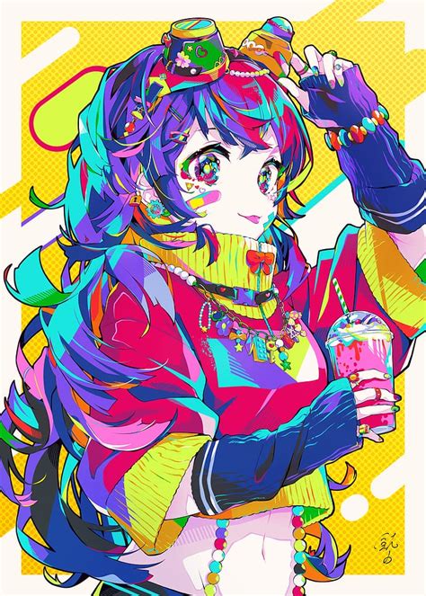 Anime Girls Colorful Hd Wallpaper Wallpaperbetter