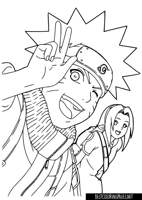 Naruto Coloring Pages Bestcoloringpages Net