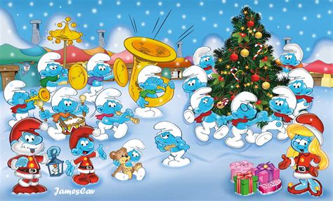 The Smurf Christmas By Jamescav On Deviantart