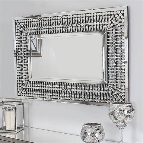 Crystal Rectangular Mirror Venetian Mirror Modern Mirror