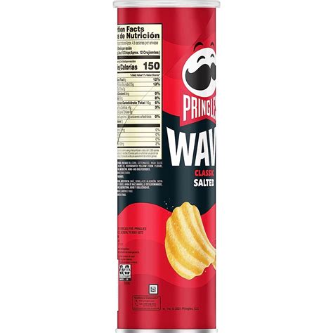 Buy Pringles Wavy Potato Crisps Chips Lunch Snacks Snacks On The Go