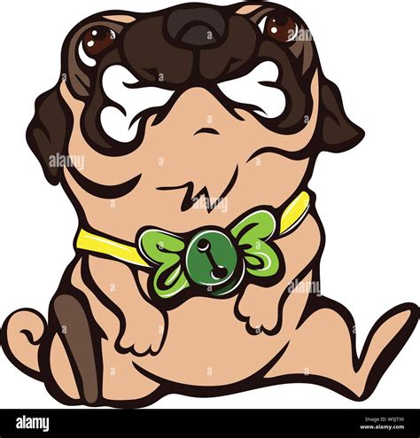 Pug Birthday Icon Cartoon Of Pug Birthday Vector Icon For Web Design