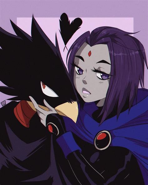 Tokoyami X Raven Anime Crossover Anime Art My Hero