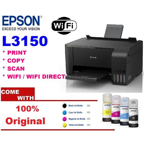 Epson L Wi Fi Photo Ink Tank Printer Colors Shopee Philippines My Xxx