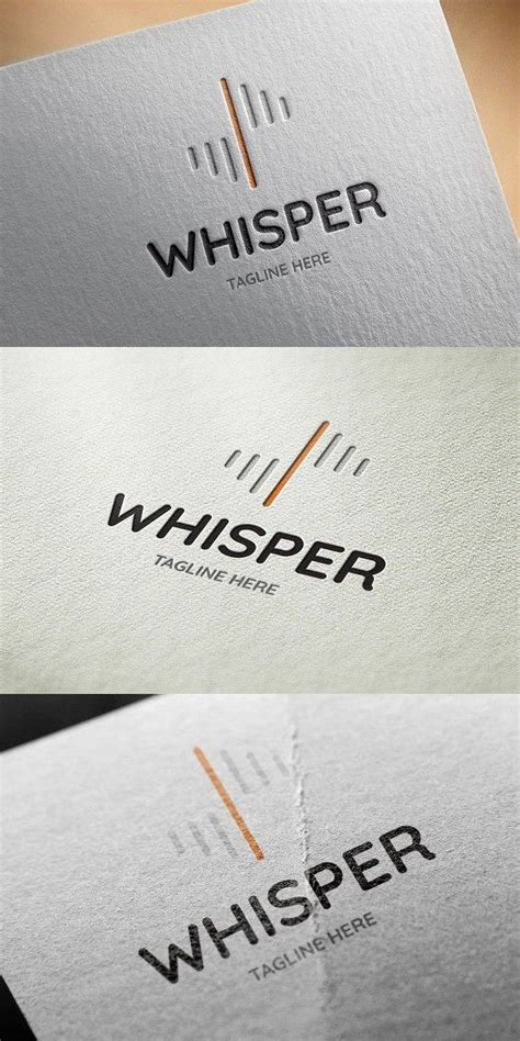Whisper Logo Template Logo Templates Logo House Logo Design