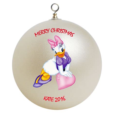 Personalized Daisy Duck Christmas Ornament Gift Ornaments