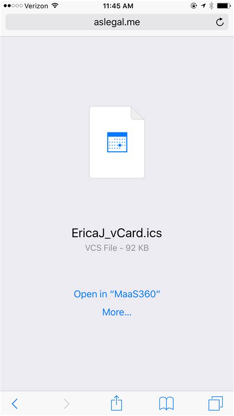 Iphone Vcf File Not Opening In Ios 10 Stack Overflow