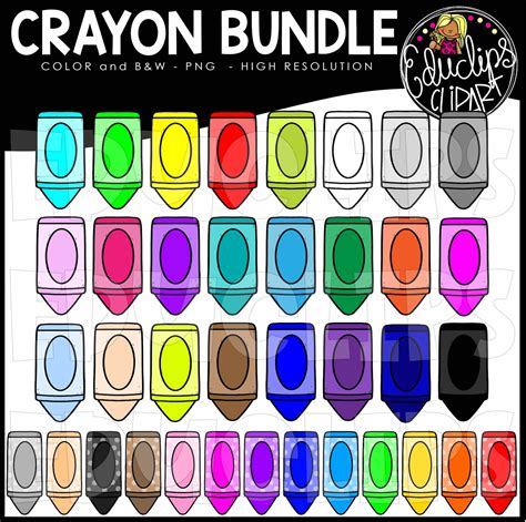 Crayons Clipart Black And White Free Clipart Images Clipart Library