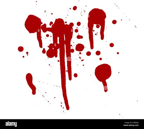 Blood Splatter Red Horror Bloody Gore Drip Murder Violence Stock Photo