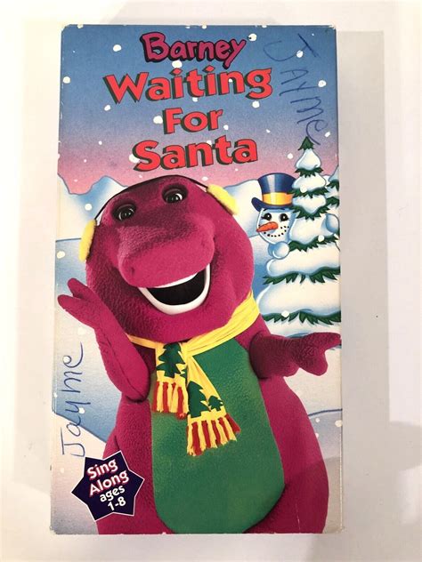 Barney Waiting For Santa Vhs Sign Along Pre Owned Ebay